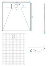 Brodzik prysznicowy Bazalt White 90x90
