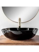 Πάγκος νιπτήρας Rea Pearl Black 51.5 x 37.5 x 13.5 cm