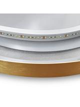 LUSTRO ŚCIENNE LED OLL 60x90 cm Złote Szczotkowane