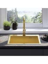Stainless steel sink Liam BRUSH GOLD