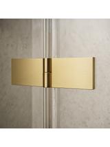Καμπίνα Ντους Rea Atlas 100x100 Brush Gold
