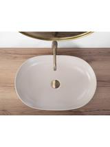 Umywalka nablatowa Rea CLEO 61 BEIGE MATT