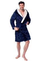 Szlafrok męski Jordan Navy Ecru M