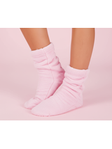 Dames badjas Nancy Roze sokken L/XL