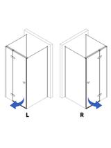 Cabine de duche Rea Atlas 120x90 Chrome