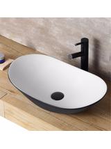 Umywalka nablatowa Rea Royal Black/White