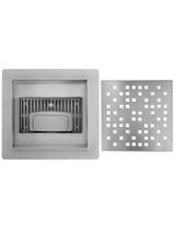 Odpływ liniowy REA DOTS STAL SZCZOTKOWANA 15x15