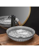 Umywalka nablatowa Rea Arte dark grey
