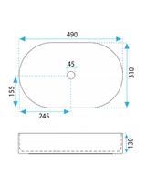Kriauklė stalviršio Rea Vanda Cinnamon Matt