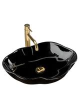 Πάγκος νιπτήρας Rea Pearl Black 51.5 x 37.5 x 13.5 cm