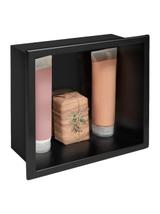 PÓŁKA WNĘKOWA ŁAZIENKOWA 30x30 czarny mat