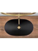Umywalka nablatowa Rea Royal 60 Black Mat
