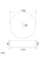 Umywalka nablatowa Rea Stefania Fiori