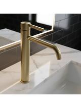 Bateria umywalkowa Rea Foster Złoty Szczotkowany Wysoka