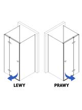 Shower enclosure Rea Atlas 90x80 Brush Gold