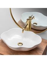 Πάγκος νιπτήρας Rea Pearl White 51.5 x 37.5 x 13.5 cm