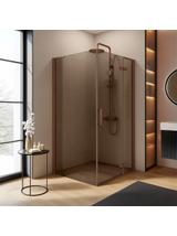 Cabina de ducha REA Hugo 80x90 Copper Brush