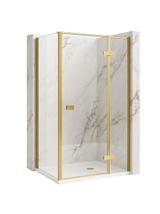 Душ кабина Rea Atlas 90x80 Brush Gold