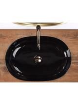 Umywalka nablatowa Rea CLEO 61 Black