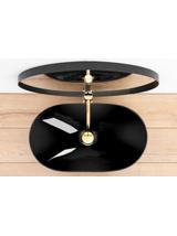 Umywalka Ceramiczna Nablatowa Royal 60 Black