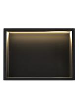 VSTAVANÁ KÚPEĽŇOVÁ POLICA LED 30x45 black