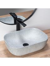 Umywalka nablatowa Rea Livia Grey Mat