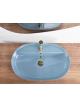 Umywalka REA Aura 61 L.Blue Shiny