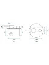 Bateria wannowa podtynkowa Rea Lungo chrom + Box