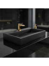 CONGLOMERATE WASHBASIN GOYA BLACK MAT 60CM