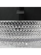 Umywalka nablatowa Rea Cristal Transparent 35