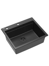 Zlewozmywak granitowy KURT 110 WORKSTATION Czarny