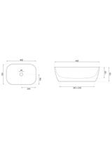 Countertop washbasin Rea Belinda Warm