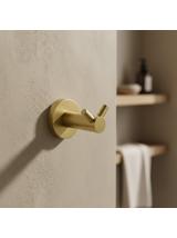 Wieszak łazienkowy Dwuramienny 5605 Leo Złoty Szczotkowany