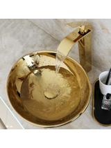 Umywalka nablatowa Rea Sofia Gold