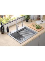 Zlewozmywak granitowy KURT 110 WORKSTATION SZARY Metalik