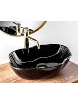 Πάγκος νιπτήρας Rea Pearl Black 51.5 x 37.5 x 13.5 cm