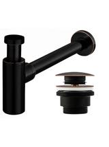 Universal Click-Clack Νιπτήρας Siphon Rea Black Antique