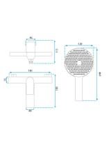 Bateria wannowa REA AVALON Czarna