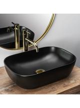 Νιπτήρας πάγκου Rea Belinda Black Mat 46.5 x 33x 13.5 cm
