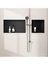 bathroom shelf 30x30 matte black