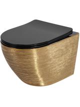 WC csésze Rea Carlo Mini Tornado Black Brush Gold
