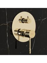 Kit de douche encastré Rea Lungo Diamond Gold + BOX