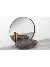 Πάγκος νιπτήρας Rea Roxy A Stone D.Grey 49 x 31 x 13.5 cm