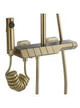 Σετ ντουζιέρας με θερμοστάτη REA ROB Brushed Gold