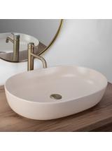 Umywalka nablatowa Rea CLEO 61 BEIGE MATT