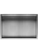 PÓŁKA WNĘKOWA ŁAZIENKOWA 30x60 stal szczotkowana
