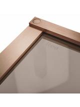 Cabina de ducha REA Hugo Double 90x90 Copper Brush