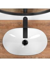 Umywalka Nablatowa REA Royal Mini Black White