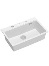 Zlewozmywak granitowy MARC 110 WORKSTATION biały