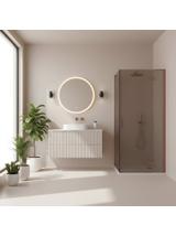 Cabina de ducha REA Hugo 80x90 Copper Brush